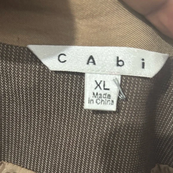 Cabi Tan Long Dress Over Coat/Blazer -Size XL - Picture 7 of 9
